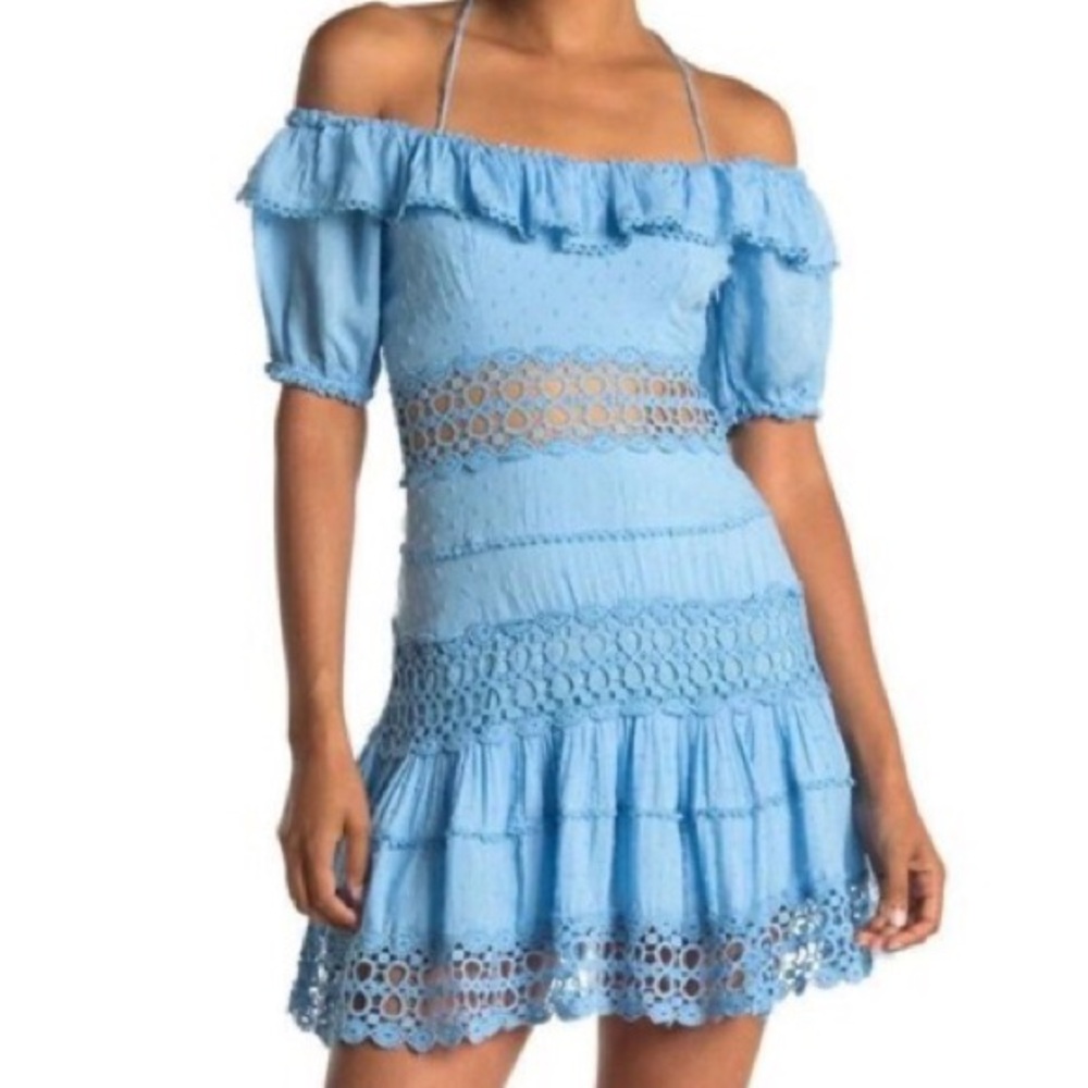 Free People Cruel Intentions Mini Dress Blue 4